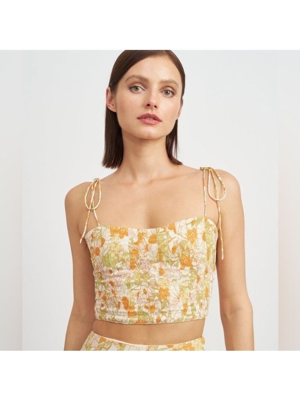 En Saison Annie Crop Tank Small Floral